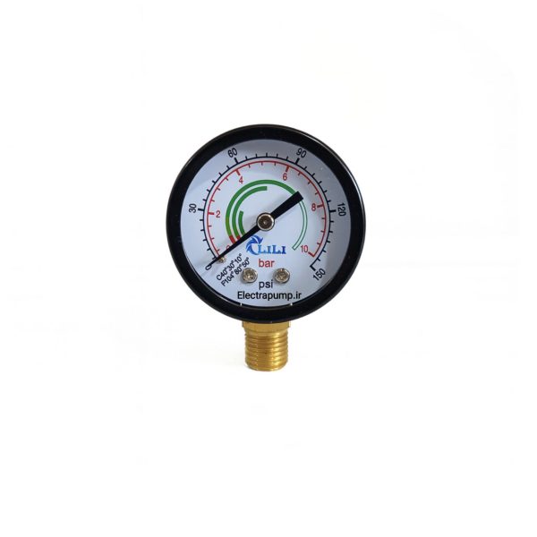 گیج فشار LILI مدل P-0103 ظرفیت 10 بار